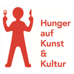 Rotes Logo von Hunger auf Kunst und Kultur