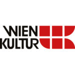 Schriftzug und rotes Logo des Kooperationspartners Wien Kultur